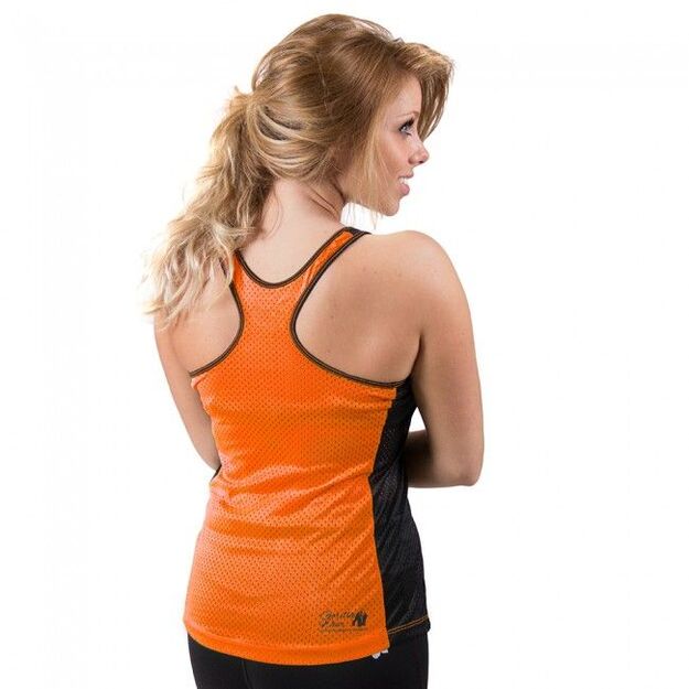 Gorilla Wear Marianna Tank Top - Black/ Neon Orange