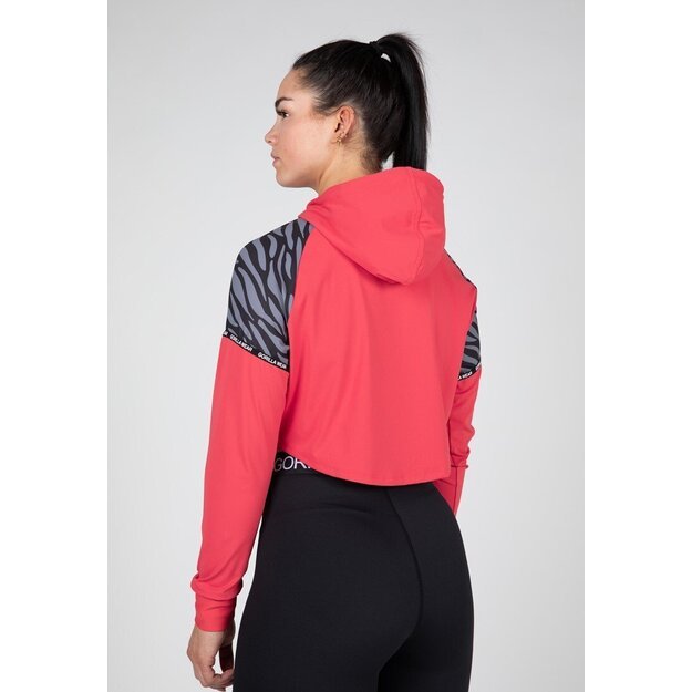 Gorilla Wear Zion Cropped Hoodie - Red