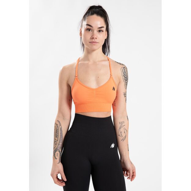 Gorilla Wear Olivia Seamless Sports Bra - Peach 1