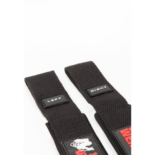 Gorilla Wear Padded Silicone Lifting Straps - Black