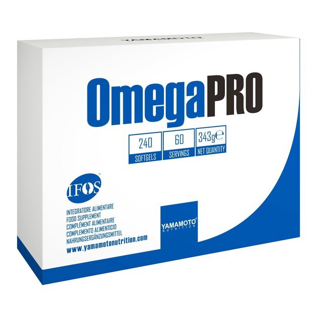 Yamamoto Nutrition Omega PRO 240 kaps (ifos) 85% Yamamoto Nutrition Omega PRO 240 kaps (ifos) 85%