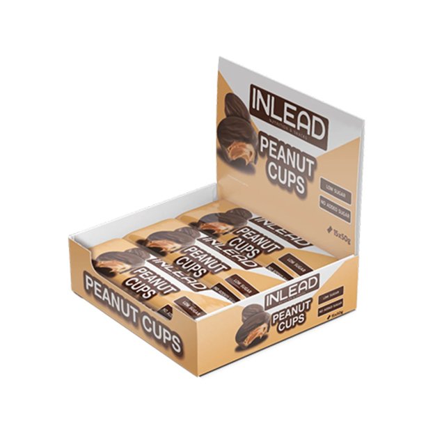 Inlead Peanut Cups Cake 15 vnt x 50 g Inlead Peanut Cups Cake 15 vnt x 50 g