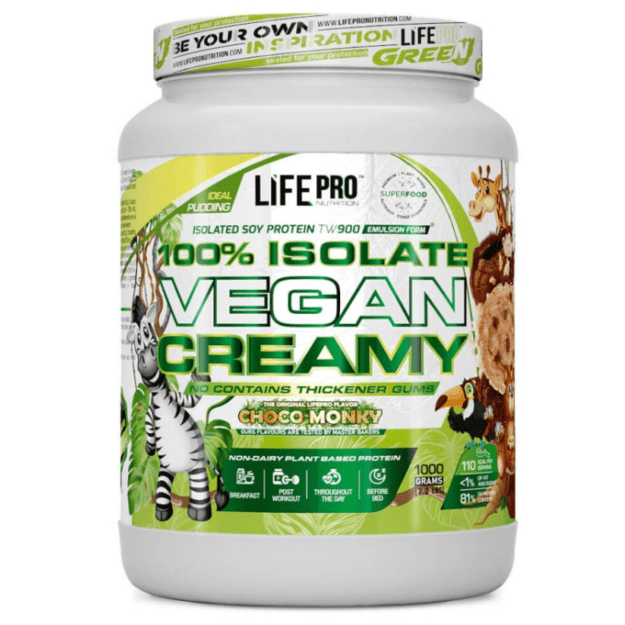 Life Pro Isolate Vegan Creamy 1000g Choco Monky Life Pro Isolate Vegan Creamy 1000g Choco Monky