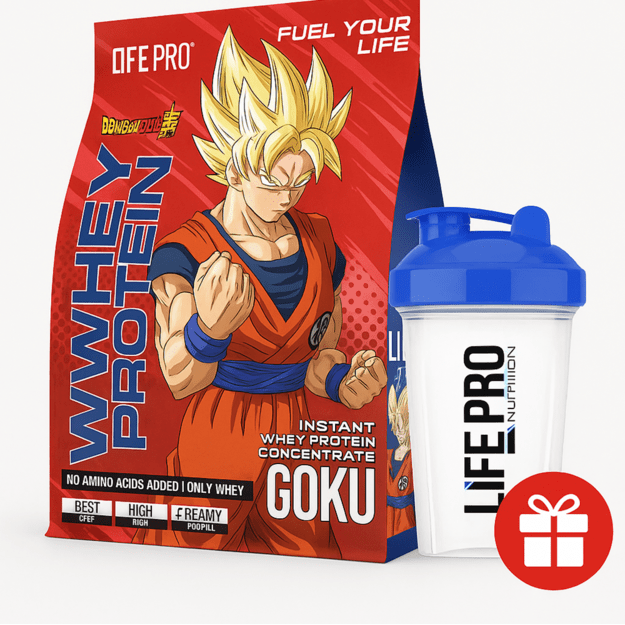 Life Pro Whey Protein Dragon Ball Super Limited Edition Goku 1.8kg + Dovana Life Pro Whey Protein Dragon Ball Super Limited Edition Goku 1.8kg + Dovana