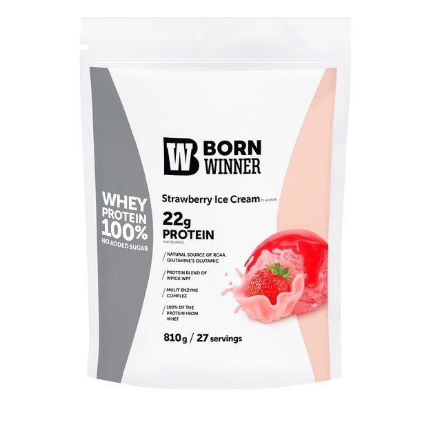 BW Whey Protein 810 g Braškių BW Whey Protein 810 g Braškių