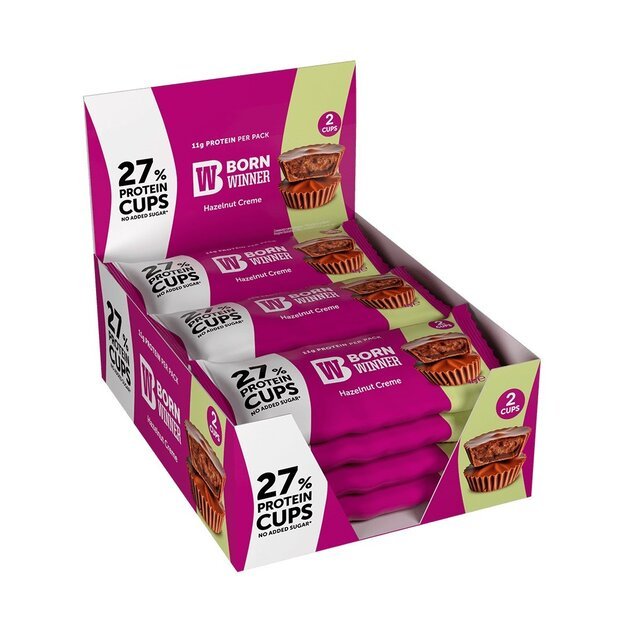 BW Protein Cups with Hazelnut filling 12 x 44 g BW Protein Cups with Hazelnut filling 12 x 44 g