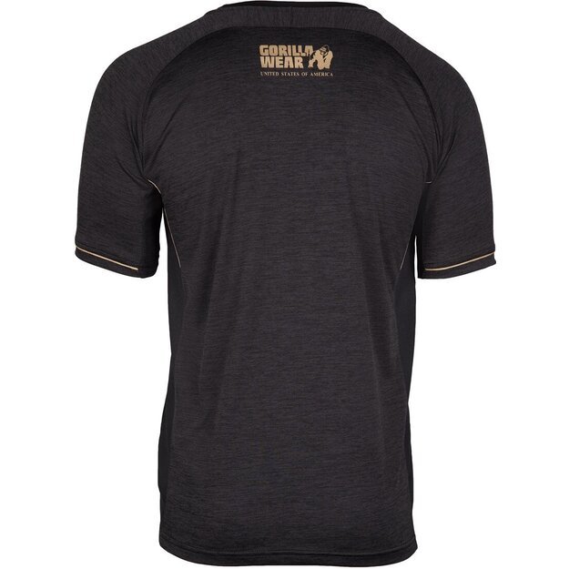 Gorilla Wear Fremont T-Shirt - Black/Gold 