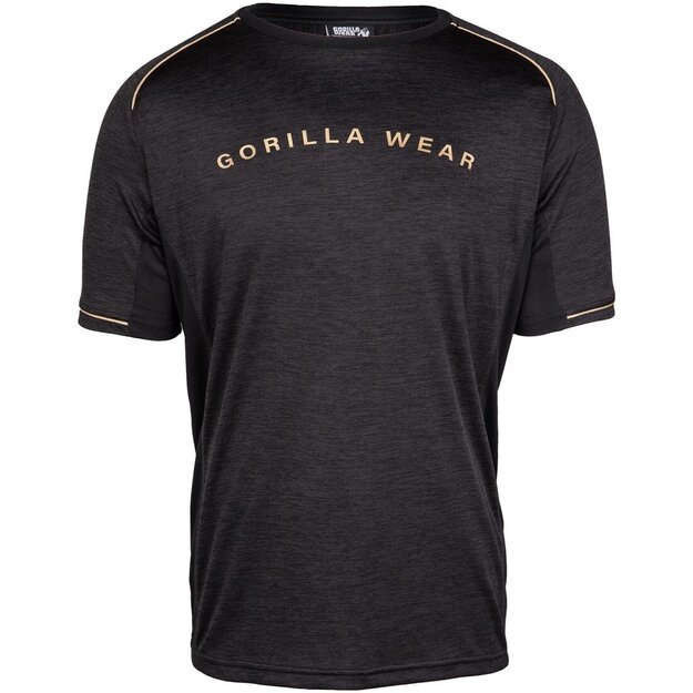 Gorilla Wear Fremont T-Shirt - Black/Gold 