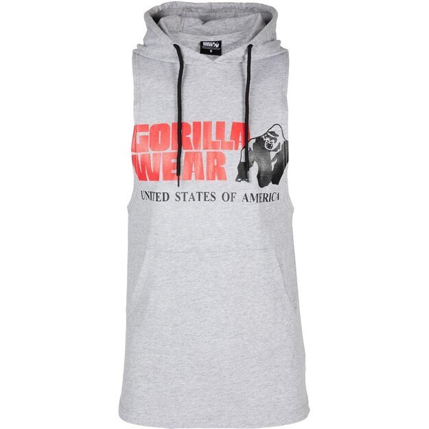 Gorilla Wear Rogers Hooded Tank Top - Gray Melange