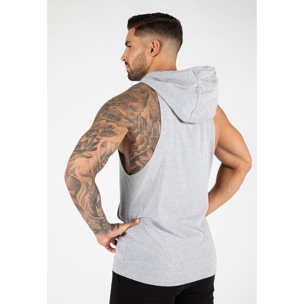 Gorilla Wear Rogers Hooded Tank Top - Gray Melange