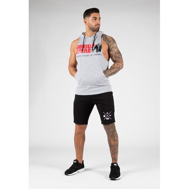 Gorilla Wear Rogers Hooded Tank Top - Gray Melange