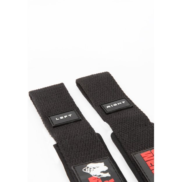 Gorilla Wear Padded Silicone Lifting Straps - Black 2