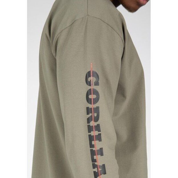 Gorilla Wear Boise Oversized Long Sleeve - Army Green