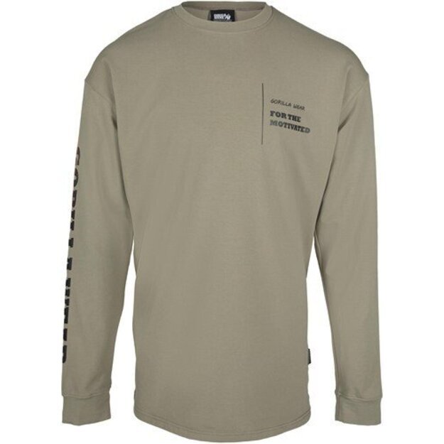 Gorilla Wear Boise Oversized Long Sleeve - Army Green