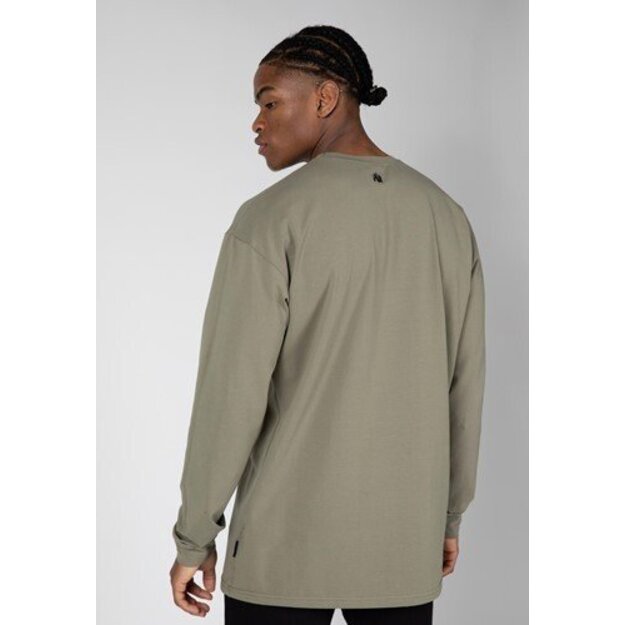 Gorilla Wear Boise Oversized Long Sleeve - Army Green