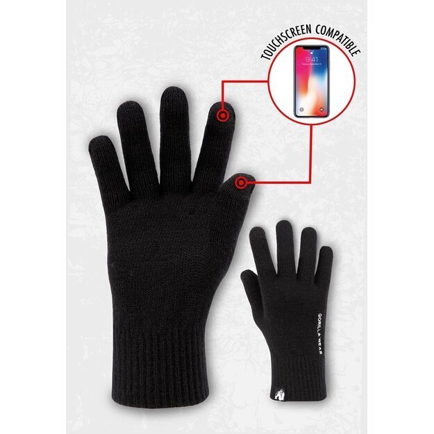 Gorilla Wear Waco Knitted Gloves - Black