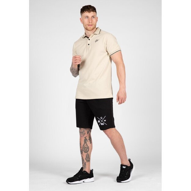 Gorilla Wear Delano Polo - Beige/Black