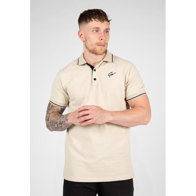 Gorilla Wear Delano Polo - Beige/Black