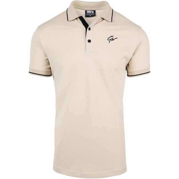 Gorilla Wear Delano Polo - Beige/Black