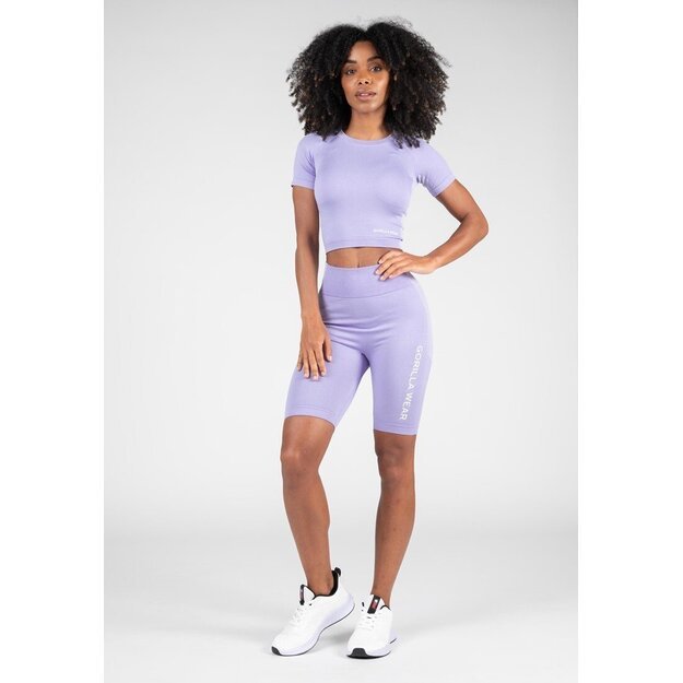 Gorilla Wear Selah Seamless Cycling Shorts - Lilac