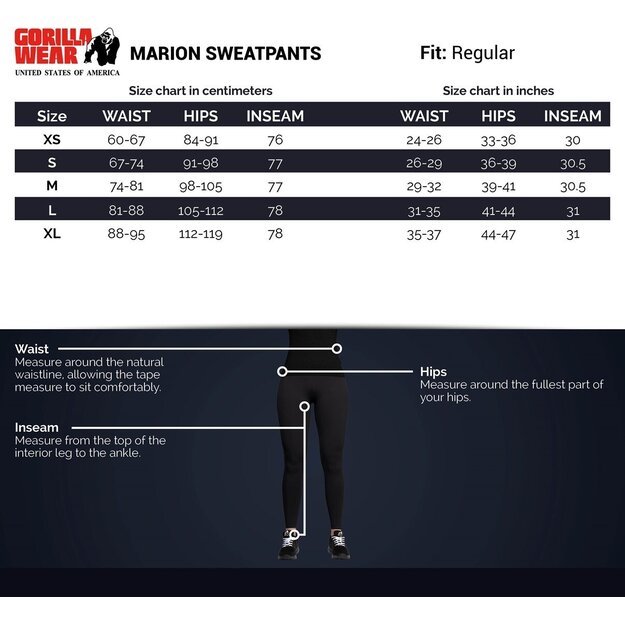 Gorilla Wear Marion Sweatpants - Black