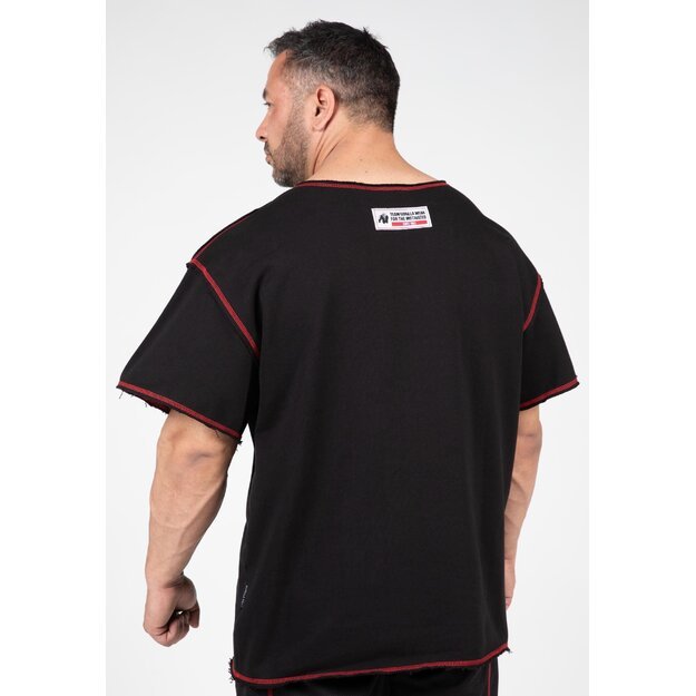 Gorilla Wear Wallace Workout Top - Black/Red