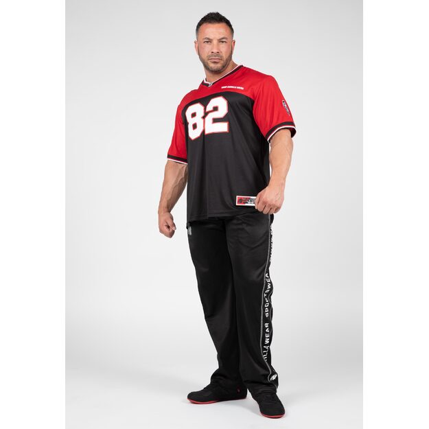 Gorilla Wear Trenton Football Jersey - Black/Red