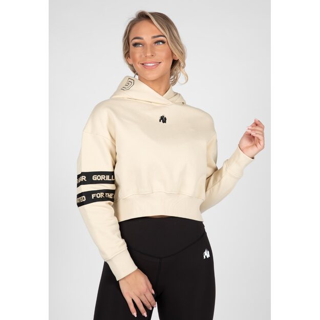 Gorilla Wear Tracey Cropped Hoodie - Beige