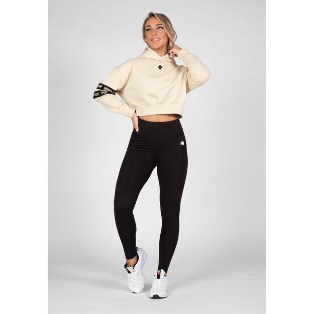 Gorilla Wear Tracey Cropped Hoodie - Beige