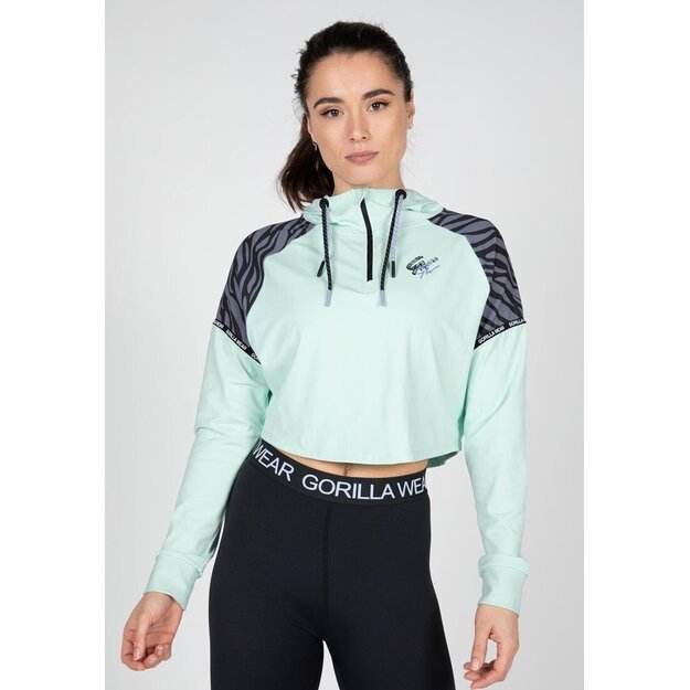 Gorilla Wear Zion Cropped Hoodie - Green