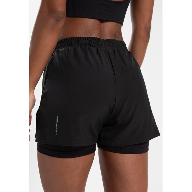 Gorilla Wear Katy 2-In-1 Shorts - Black