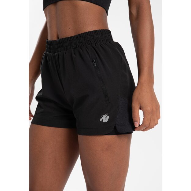 Gorilla Wear Katy 2-In-1 Shorts - Black