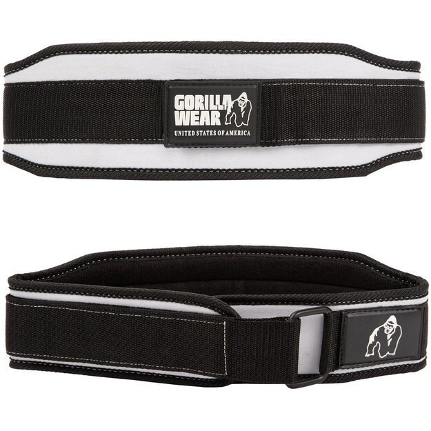 Gorilla Wear 4 Inch Women s Lifting Belt - Black/White