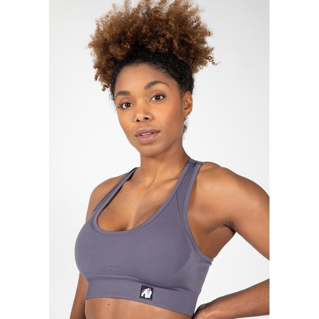 Gorilla Wear Yava Seamless Sports Bra - Gray 1