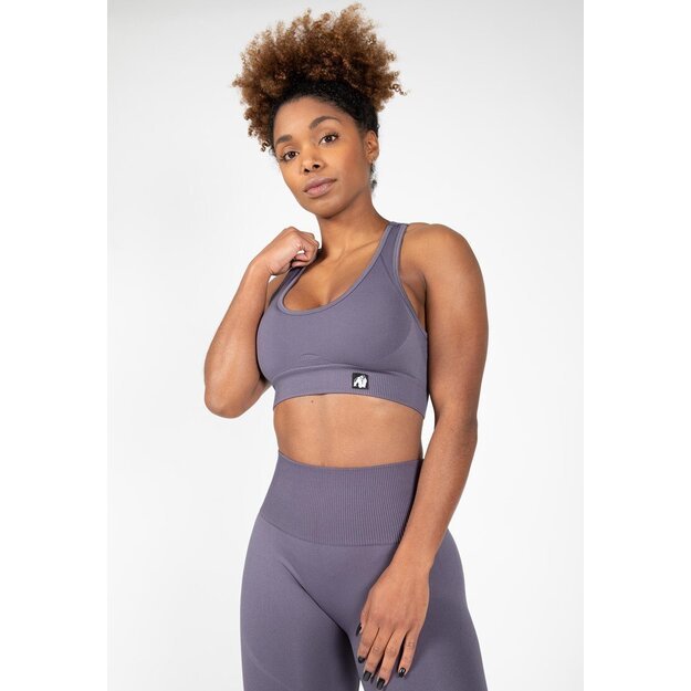 Gorilla Wear Yava Seamless Sports Bra - Gray