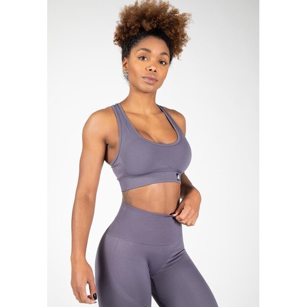 Gorilla Wear Yava Seamless Sports Bra - Gray