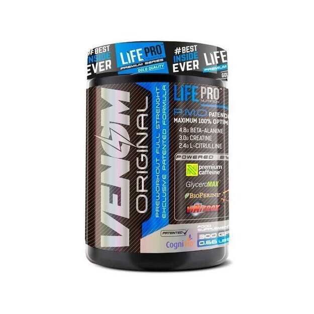 Life Pro New Venom Full Strenght Pre-Workout 300g Life Pro New Venom Full Strenght Pre-Workout 300g