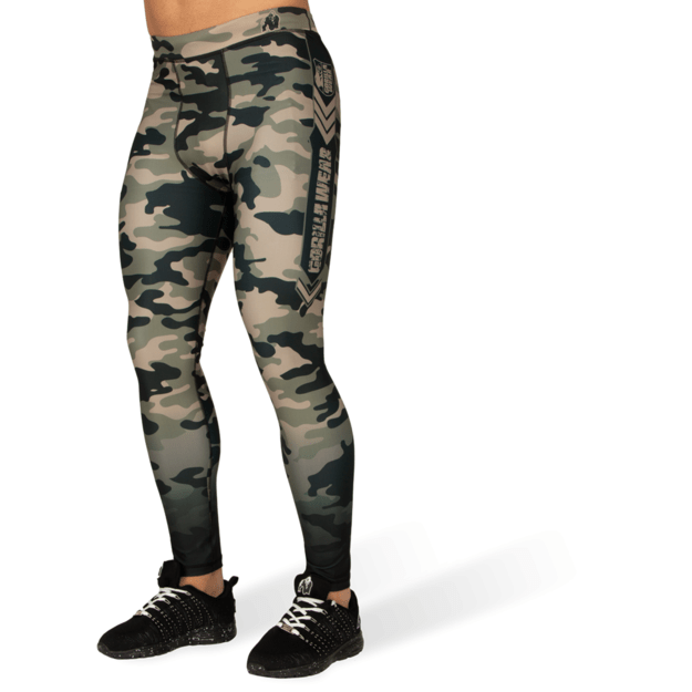 Gorilla Wear Franklin Mens Tights - Army Green Camo