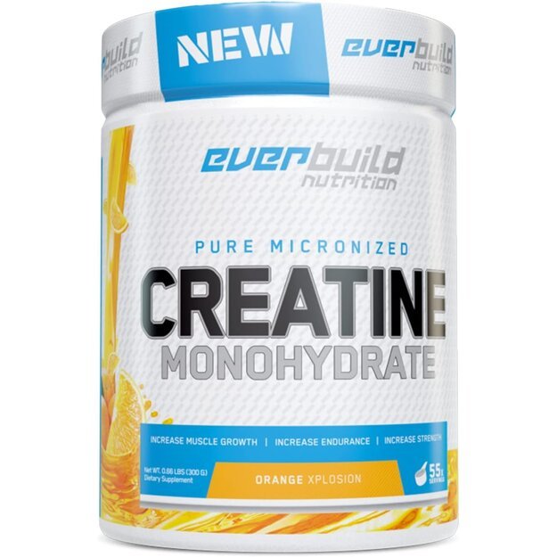 Everbuild Nutrition Creatine Monohydrate 300g Apelsinų skonio Everbuild Nutrition Creatine Monohydrate 300g Apelsinų skonio