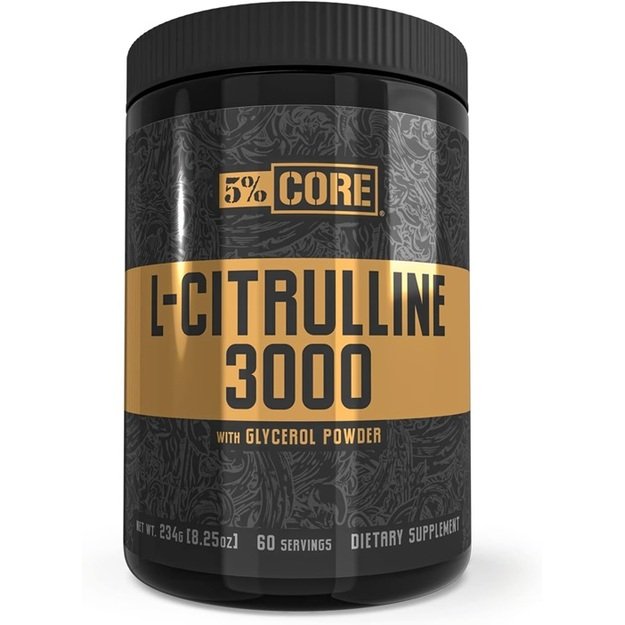 5% Nutrition L-Citrulline 3000 Core Series 234 g 5% Nutrition L-Citrulline 3000 Core Series 234 g