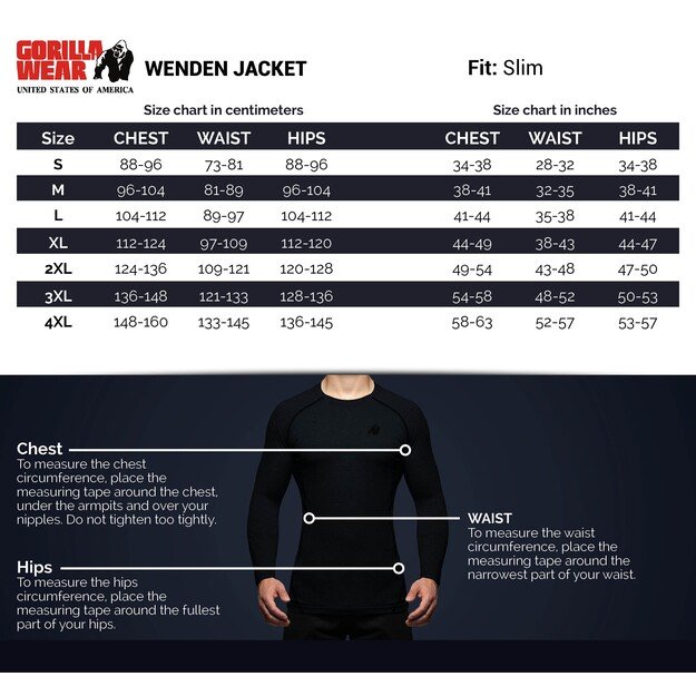 Gorilla Wear Wenden Track Jacket - Black / White