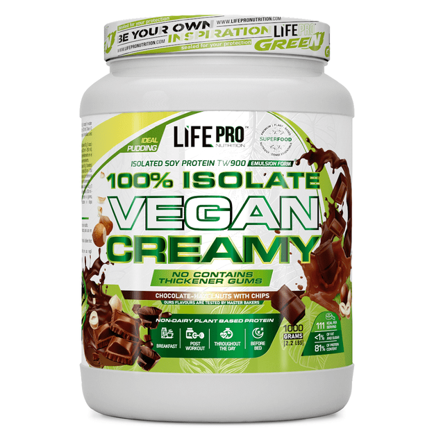 Life Pro Isolate Vegan Creamy 1000g Choco Nuts with Chips Life Pro Isolate Vegan Creamy 1000g Choco Nuts with Chips