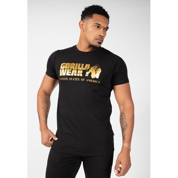 Gorilla Wear Classic T-shirt - Black/Gold 1