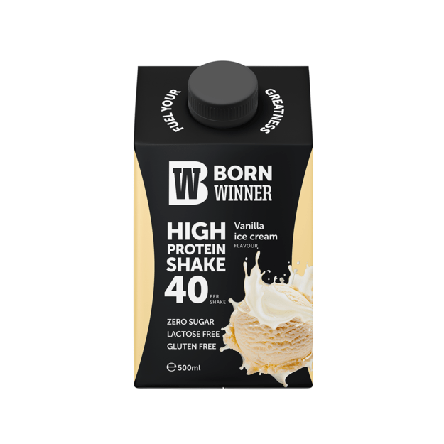 Born Winner Protein Shake – Vanilla Ice Cream 500 ml Born Winner Protein Shake – Vanilla Ice Cream 500 ml