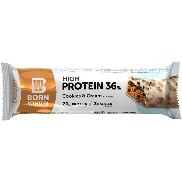 BW Deluxe protein bar Cookies and cream 55g x 15 vnt 1