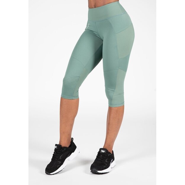 Gorilla Wear Monroe Cropped Leggings - Green