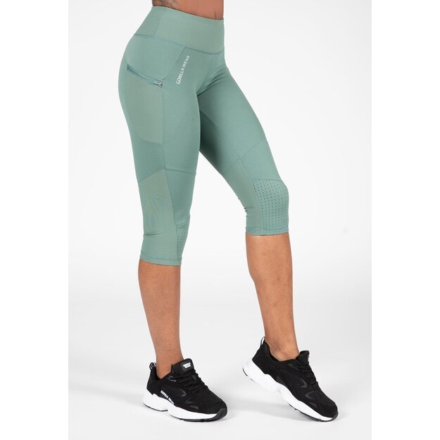 Gorilla Wear Monroe Cropped Leggings - Green