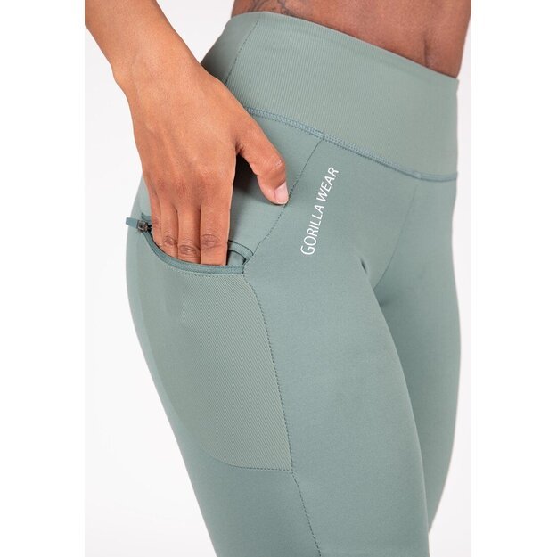 Gorilla Wear Monroe Cropped Leggings - Green