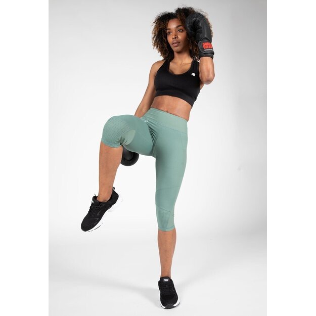 Gorilla Wear Monroe Cropped Leggings - Green