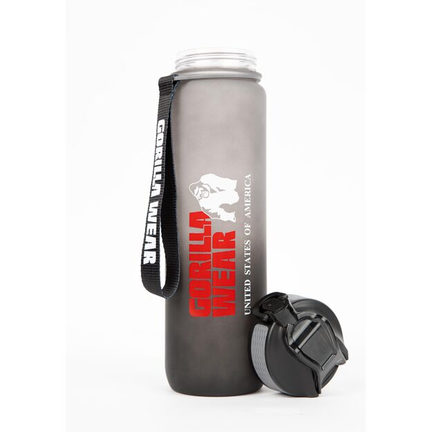 Gorilla Wear Gradient Water Bottle 1000ML - Black/Gray